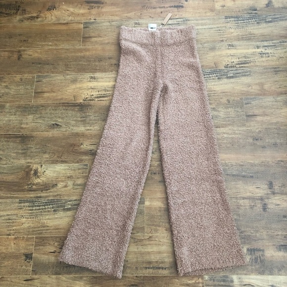 𝅺**nwt** SKIMS Cozy Knit Pants Camel S/M - Picture 7 of 12